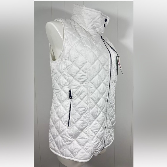 NWT Marc New York Andrew Marc Quilted White Vest Women's Size XL - Picture 3 of 11